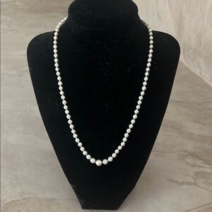 Elegant White Pearl Necklace